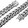 316L Stainless Steel Chain Miami Cuban Link Necklace 20" x 14MM