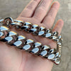 316L Stainless Steel Chain Miami Cuban Link Necklace 20" x 20MM