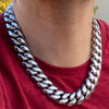 316L Stainless Steel Chain Miami Cuban Link Necklace 20" x 20MM