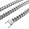 316L Stainless Steel Chain Miami Cuban Link Necklace 30" x 14MM