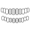 4 Top & 4 Bottom Real Solid 925 Sterling Silver Permanent Cuts Perm Custom Grillz