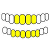 4 Top & 6 Bottom Real 10k Gold Full Diamond-Dust Custom Teeth Grillz