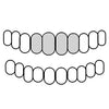 4 Top Real 925 Sterling Silver Custom Grillz Diamond Dust Starburst Cuts Teeth Grill