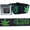 420 Marijuana Weed Pot Leaf Buckle-Down Belt