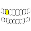 6 10K Gold Cap Diamond-Dust Diamond Cut Single Custom Grillz (Choose Tooth)