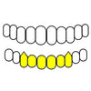 6 Bottom Gold Plated over 925 Silver Four-Open Vampire Fang Custom Grillz