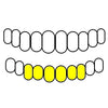6 Bottom Gold Plated Solid 925 Sterling Silver Permanent Cuts Perm Custom Grillz