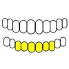 6 Bottom Real 10k Gold Full Diamond-Dust Custom Teeth Grillz