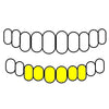 6 Bottom Real Solid 10K Gold Teeth Plain Custom Grillz