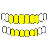 6 Top & 6 Bottom Real 10K Gold Four-Open Vampire Fang Custom Grillz