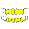 6 Top & 6 Bottom Real 14K Gold Dust Diamond-Cut Vampire Teeth Fang Custom Grillz