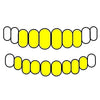 6 Top & 8 Bottom Real Solid 10K Gold Teeth Plain Custom Grillz