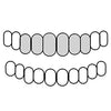 6 Top 925 Silver Diamond-Cut w/Diamond Dust Single Caps Perm Look Custom Grillz