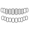 6 Top 925 Sterling Silver Grillz Plain Gap Bars Open Teeth Custom Fitted Grills