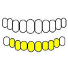 8 Bottom Real 10k Gold Full Diamond-Dust Custom Teeth Grillz