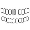 8 / I Diamonds Real Diamonds 925 Sterling Silver Single Cap Custom Grillz (Choose Any Tooth)