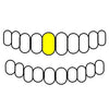 8 Real 10K Solid Gold Open Face Single Cap Grillz (Choose Any Tooth)