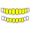 8 Top & 6 Bottom Real Solid 10K Gold Teeth Plain Custom Grillz