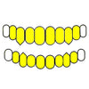 8 Top & 8 Bottom Real 10K Gold Vampire Teeth Fangs Custom Grillz