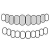 8 Top 925 Silver Diamond-Cut w/Diamond Dust Single Caps Perm Look Custom Grillz