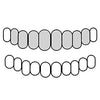 8 Top 925 Sterling Silver Diamond Dust With White Border Custom Grillz