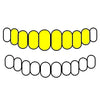 8 Top Real 10k Gold Full Diamond-Dust Custom Teeth Grillz