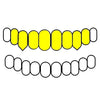 8 Top Real 10K Gold Vampire Teeth Fangs Custom Grillz