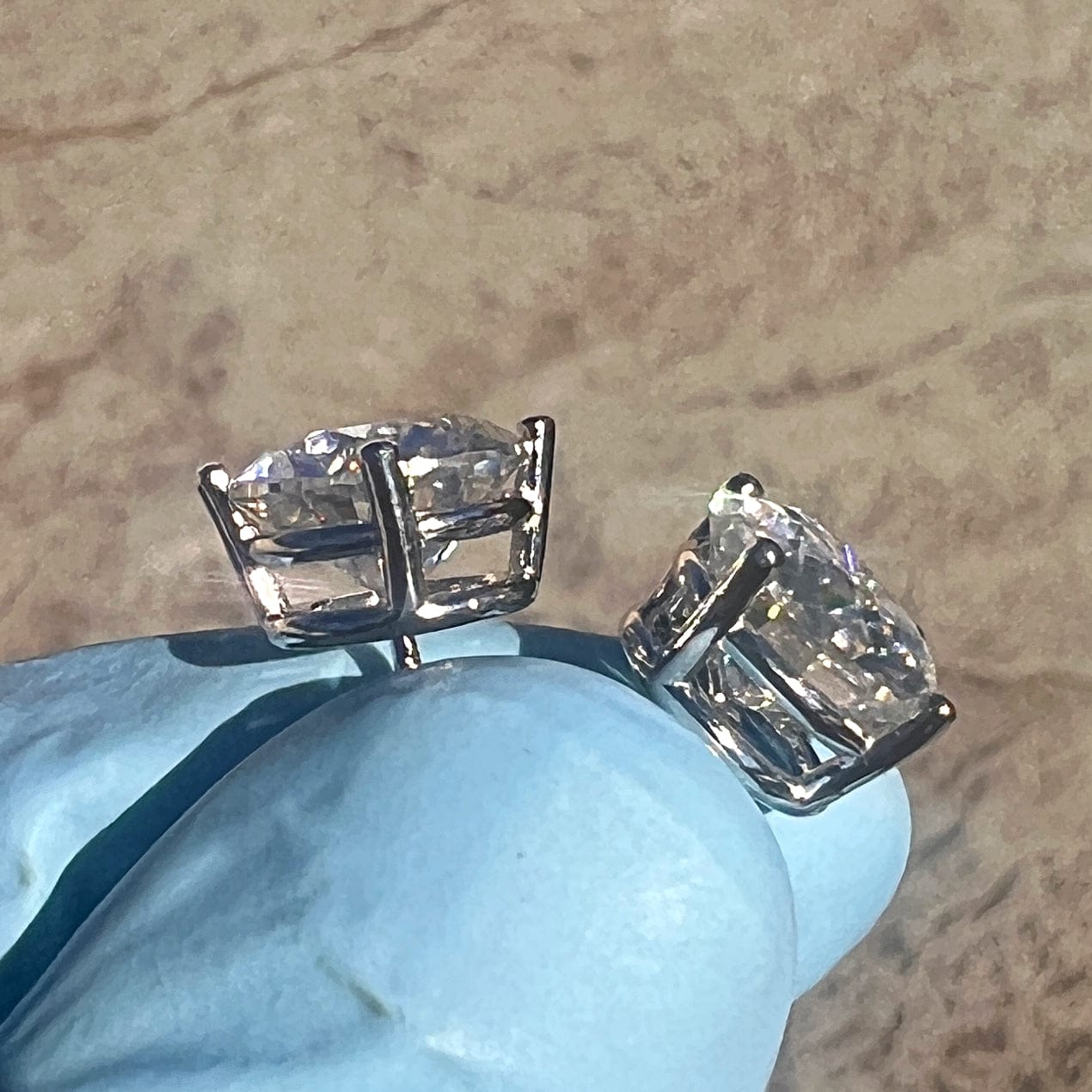 Orecchini A Cerchio In Moissanite 1,6 Cttw Colore D VVS1, Argento 925 Con Certificato GRA