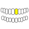 9 Real 10K Solid Gold Open Face Single Cap Grillz (Choose Any Tooth)