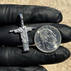 925 Silver Christ The Redeemer 0.4CT Moissanite Pendant 1.25"