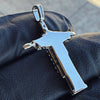 925 Silver Christ The Redeemer 0.4CT Moissanite Pendant 1.25"
