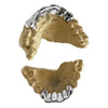 925 Silver Diamond-Cut w/Diamond Dust Single Caps Perm Look Custom Grillz