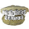 925 Silver Diamond Dust Diamond Cuts Vampire Fangs Custom Grillz