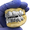 925 Silver Diamond Dust Diamond Cuts Vampire Fangs Custom Grillz