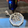 925 Silver Moissanite VVS1 Baphomet Goat Devil Medallion Pendant
