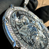925 Silver Moissanite VVS1 Baphomet Goat Devil Medallion Pendant