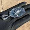 925 Silver Moissanite VVS1 Baphomet Goat Devil Medallion Pendant