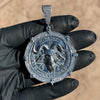 925 Silver Moissanite VVS1 Baphomet Goat Devil Medallion Pendant
