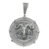 925 Silver Moissanite VVS1 Baphomet Goat Devil Medallion Pendant