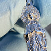 925 Silver Virgin Mary Figure Pendant La Virgen de Guadalupe Small 1"