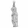 925 Silver Virgin Mary Figure Pendant La Virgen de Guadalupe Small 1"