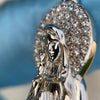 925 Silver Virgin Mary Pendant Figure CZ Dije La Virgen de Guadalupe Large 2.5"