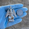 925 Sterling Silver Baphomet Moissanite VVS1 Satanic Jewelry Satan Devil Pendant