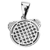 925 Sterling Silver Clown Emoji Pendant Purple CZ Iced Flooded Out