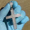 925 Sterling Silver Cross 2.5CT Moissanite Iced Flooded Out Pendant