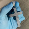 925 Sterling Silver Cross 2.5CT Moissanite Iced Flooded Out Pendant