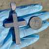 925 Sterling Silver Cross 2.5CT Moissanite Iced Flooded Out Pendant