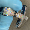 925 Sterling Silver Cross 2.5CT Moissanite Iced Flooded Out Pendant