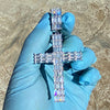 925 Sterling Silver Cross Flooded Out CZ Baguette Iced Hip Hop Pendant