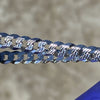 925 Sterling Silver Diamond-Cut Bracelet Italy Cuban Link 8" x 5 MM